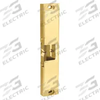 HES Electric Door Strike: 1 3/4 in Wd, 9 in Ht, Rim, Brass (MPN 9600 605). Key specifications — Brand: HES; Input Voltage: 12/24V; Performance Duty Rating: 1 - Heavy Duty; Strike Type: Rim.