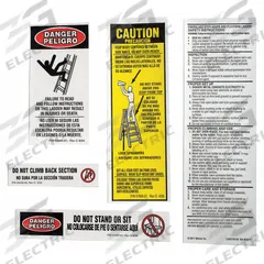 WERNER AL Stepladder Safety and Instructions Labels: Fits Werner Brand (MPN LAS100). Key specifications — For Use With Grainger Item Number: 4XN63; For Use With Mfr. Model Number: 310; Fits Brand: Werner; Product Type: AL Stepladder Safety and Instructions Labels; Brand: WERNER.