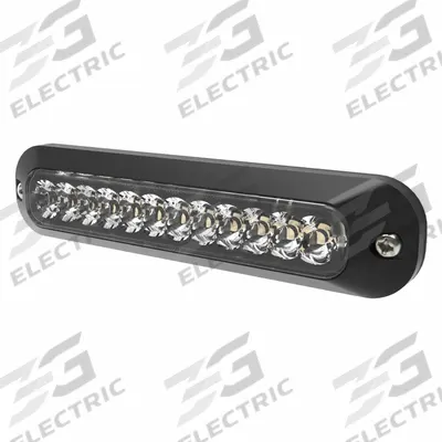 ECCO Directional Lamp: Perimeter Flashing Warning Light, Amber/White, 5/8 in Overall Wd - Vehicle Perimeter Flashing Warning Lights