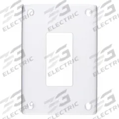 HUBBELL Wall Plate: Decorator-Rocker, 1 Gang, White, Std Size (MPN SWP26). Key specifications — Brand: HUBBELL; Material: Steel.