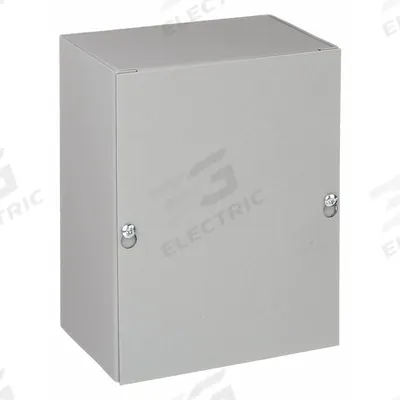 HOFFMAN Enclosure: Steel, 6 in x 4 in x 4 in, NEMA 1, Solid Cover, Screw On - Steel Indoor Enclosures with Screw-On Covers