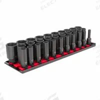 TEKTON Impact Socket Set: 1/2 in Drive Size, Small Set (0-50 pieces) Set Size, 31 Pieces, Metric (MPN SID92105). Key specifications — attr1204251: TEKTON; attr1215453: 1/2 in; attr1215454: 8 mm to 38 mm; attr1224229: Friction.