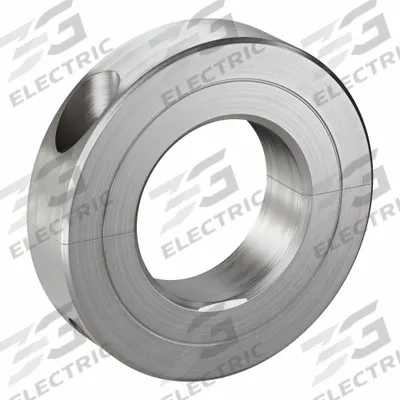 CLIMAX METAL PRODUCTS Shaft Collar: 2-Piece, Inch, Round, Clamp-On, 1 1/8 in Bore Dia - Stainless Steel Recessed-Screw Shaft Collars