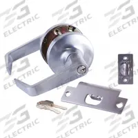 ARROW Door Lockset: Office Lever Locksets, Chrome, ADA Compliant (MPN GL81SR 26D). Key specifications — attr1024149: Not Ligature-Resistant; attr1011488: ARROW; attr1024446: F109; attr1011524: No Message; attr1011506: Flat with Return; attr1011485: Yes; attr1059461: Satin Chromium-Plated : Stainless Steel.