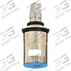 CHICAGO FAUCETS Cartridge: Use with Hot/Cold Water, Brass, Brass, 1 in Overall Lg, Ceramic Disc (MPN 1-099XKJKABNF). Key specifications — For Water Temperature: Hot/Cold; Compatible Brand: Chicago Faucets; Product Type: Cartridge; Includes: (1) Cartridge; Material: Brass.