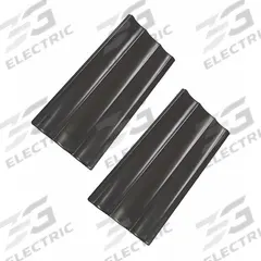 MIRREDGE Contemporary Seam Plates: 1 1/2 in Overall Ht, 3 in Overall Wd, 1/4 in Overall Dp, 2 PK (MPN 53512). Key specifications — Brand: MIRREDGE; Corner Shape: Square; Finish: Cherry Walnut; Color: Cherry Walnut; Material: Plastic; Lighted: No.