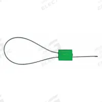 TYDENBROOKS Cable Seals: Green, Aluminum, 12 in Cable Lg, 1/8 in Cable Dia, Random, 200 PK (MPN V46020121-02-GRAI). Key specifications — Brand: TYDENBROOKS; Marking Color: White; Marking Included: Numbers; Marking Message: Sealed; Marking Numbering: Random.