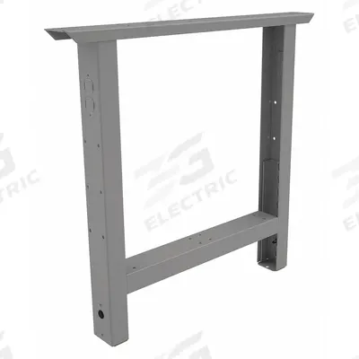 TENNSCO Adjustable Straight Leg: Adj Ht, Leg Extender, 3 in Overall Wd, 30 in Overall Dp - Tennsco Workbench Legs