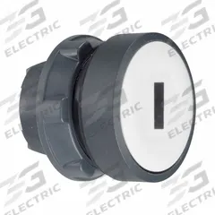 SCHNEIDER Flush Push Button: 22 mm Mounting Size, Non-Metallic, Momentary (MPN ZB5AA131). Key specifications — Brand: SCHNEIDER; Action: Momentary; Legend: I; Series: XB5; Push Button Material Type: Non-Metallic.