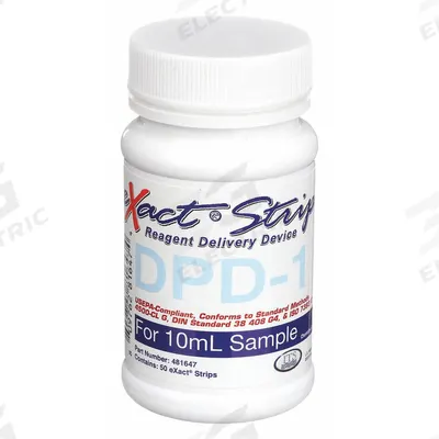 INDUSTRIAL TEST SYSTEMS Test Strips: Free Chlorine, 0 to 6 ppm DPD-1 Reagent, Strip - Instrument Specific Testing Strips