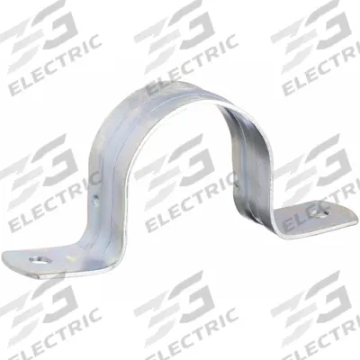 RACO Conduit & Pipe Strap Clamp, Two-Hole: 1 1/2 in Trade Size, Steel - Surface Mount Clamps for Conduit & Pipe