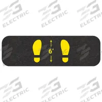 PIG Floor Sign Mat: 6', 26 in x 8 in, 26 in Overall Wd, 8 in Overall Lg, Drying, Smooth, Black, 6 PK (MPN GMM82001-BK)