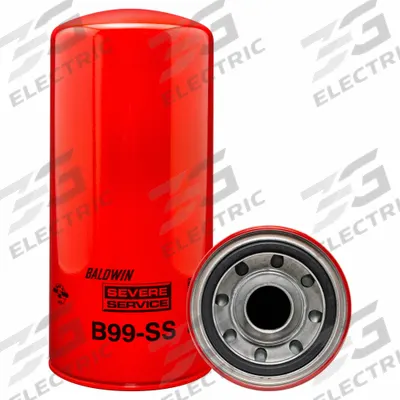 BALDWIN FILTERS Oil Filter: B99-SS, 1 1/2"-16 Thread Size, 12 1/8 in Overall Ht, Oil, Demag - Spin-On Oil Filters