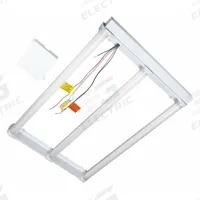 LITETRONICS LED Magnetic Retrofit Kit: 2 ft Lg, 1 ft Wd, 3,140 lm_3,925 lm_4,700 lm, 5000K, 30 W (MPN RFM3T250A). Key specifications — Voltage: 120/277V AC; Brand: LITETRONICS; Dimmable: Yes; LED Replacement For: T8 U-Bend; Color Temperature: 5000K.
