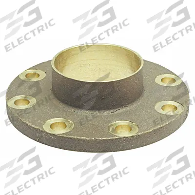 NIBCO Sweat Fitting Adapter: 6 in CTS x 6 in Pipe, Cup x Flange, Drain/Vent - Cast Copper & Bronze Tube Flanges