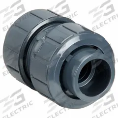 ASAHI Ball Check Valve: Ball, Inline Valve Body, PVC, 1 in Pipe Size, True Union Socket, Std, EPDM (MPN 1210010). Key specifications — Brand: ASAHI.