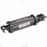 DELAVAN AG PUMPS Tie Rod Hydraulic Cylinders: 3 in Bore Dia., 12 in Stroke Lg, 1 1/4 in Rod Dia. (MPN DPL3012-125). Key specifications — attr98892: DELAVAN AG PUMPS; attr95589: 17,672 lb; attr95592: Double Acting; attr1142403: Dual Port PowerMax; attr1382128: 1/2" NPT.