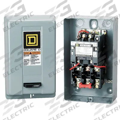 SQUARE D Magnetic Motor Starter: Non-Reversing, 3 Poles, NEMA Size 4, 135 A - Enclosed Non-Reversing Starters with Thermal Overloads
