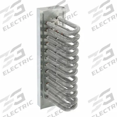 VULCAN Finned Tubular Air Duct Heater: 16,000 W Watt, 480V AC, 3 Phase - Finned Tubular Air Duct Heaters