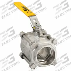 SHARPE Manual Two-Way Ball Valve: 2 in, 316 Stainless Steel, Straight Valve Body, Socket x Socket (MPN 4351002600). Key specifications — Seat Material: Polymer; Brand: SHARPE; Handle: Locking Lever.