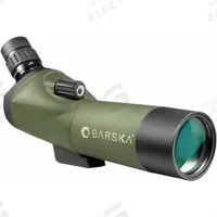 BARSKA Spotting Scope: 18x to 36x, 100 ft @ 1000 yd (36x)/137 ft @ 1000 yd (18x), Hunting (MPN AD10348). Key specifications — Color: Green; Magnification: 18x to 36x; Field of View: 100 ft @ 1000 yd (36x); Weather Resistant: Fog Resistant; Brand: BARSKA; Product Type: Spotting Scope.