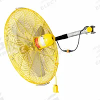 JAN FAN Mounted Fan: 24 in Blade Dia, 115 V, 1/4 hp Motor HP, Ceiling/Floor/Wall Mount, Bracket (MPN JF-CCM24-DCS-Y). Key specifications — Brand: JAN FAN; Voltage: 115 V; Number of Speeds: 2; Fan Mounting Location: Ceiling; Oscillation: Non-Oscillating; Mounting Type: Bracket.