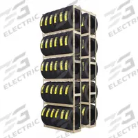 TENNSCO Double Sided Boltless Tire Rack: Double Sided Boltless Tire Rack, 10 Shelves, 80 Tires Held (MPN ZDT-60144S). Key specifications — Brand: TENNSCO; Finish: Powder Coated; Product Type: Double Sided Boltless Tire Rack.
