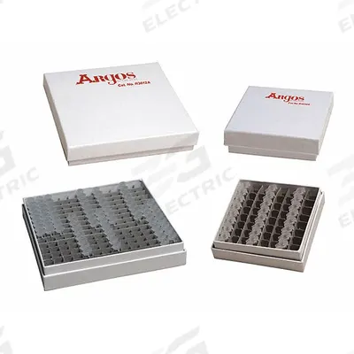 ARGOS TECHNOLOGIES Freezer Box: 5 1/4 in Overall Lg, 5 1/4 in Overall Wd, Cardboard - Cold Storage Boxes