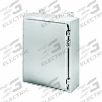 HOFFMAN Enclosure: 304 Stainless Steel, 48 in x 36 in x 12 in, NEMA 12/13/3/3R/3RX/4/4X, Solid Cover (MPN A48H3612SSLP). Key specifications — Brand: HOFFMAN; Closure Method: Clamps; Enclosure Material: 304 Stainless Steel; Knockouts: Not Included.