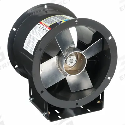 Dayton Tubeaxial Fan: Clean Air, 12 in Blade, 59 sones Max Noise Level @ 5 Feet - Clean Air Belt-Drive Fans without Drive