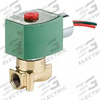 REDHAT Solenoid Valve: 2-Way, Normally Closed, 1/4 in Pipe Size, 24V DC, High Flow, Brass Body (MPN 8262H020LF 24/DC). Key specifications — Pipe Size: 1/4 in; Voltage: 24V DC; Brand: REDHAT.
