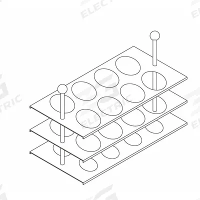 BEING SCIENTIFIC Tube Rack: (8) Tubes (MPN P19800) - Lab Storage Racks