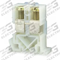 SQUARE D Terminal Block: DIN Rail Mounting Type, Screw Clamp Wire Termination, 2 Wire Terminals (MPN 9080GD6). Key specifications — Brand: SQUARE D; For Minimum Wire Size: 12 AWG.