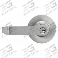 MARKS USA Door Lockset: Storeroom Lever Locksets, Chrome, ADA Compliant (MPN M195F/26D). Key specifications — Ligature Resistance: Not Ligature-Resistant; Brand: MARKS USA; Visual Indicator Message: No Message; Lockset Style: 99; ADA Compliant: Yes; Finish: Satin Chromium-Plated : Zinc.