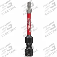 MILWAUKEE Power Bit: Power Bit, T15 Bit Size, Imperial, Torx® Head, T15 Bit Industry Size, Std, Hex (MPN 48-32-4483). Key specifications — attr1119738: Hex; attr1119735: Imperial; attr1119740: Standard; attr1119734: Alloy Steel; attr1119737: Power Bit; attr1119741: MILWAUKEE.
