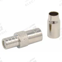 DOLPHIN COMPONENTS CORP Coaxial Connector: Female, Connector, Silver, Crimp-On (2 Piece), BNC, 10 PK (MPN DC-89-1). Key specifications — attr930438: Connector; attr930422: DOLPHIN COMPONENTS CORP; attr930423: Silver; attr930429: Nickel-Plated; attr930430: Female.