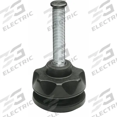 ELESA Male-End Leveling Mount: Swiveling Stud, M16 Thread Size, 80 mm - Swivel Male Leveling Mounts