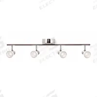 LED Fixed Rail: 29 5/8 in Lg, 1,662 lm_2,500 lm, 3000K, Polished Chrome, Frosted, 27 W, 120V AC (MPN GGEF0618L30D1PC). Key specifications — attr1262345: Polished Chrome; attr1262315: AFX INC.; attr1262319: Frosted; attr1262317: 3000K; attr1262346: 120V AC.