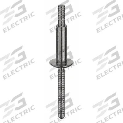 MAGNABULB Blind Rivet,2.323 in L,0.25 in dia,PK25: Inch, 2 21/64 in Overall Lg, 51/64 in Body Lg - Domed-Head Blind Rivets