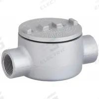 Conduit Outlet Body: Iron, GR, 1 1/2 in Trade Size, C Body, 72 cu in Body Capacity (MPN GRC150). Key specifications — Series: For Standard Body; Compatible Conduit Trade Size: 1-1/2 in; Thread Gender: Female; Hub Style: Threaded; Cover Included: Yes; Body Style: C; Connection Type: Threaded; Back Type: Round.