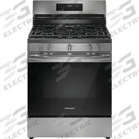 FRIGIDAIRE Oven Range: Stainless Steel, Electric, 5 Burners, Self Cleaning (MPN FCRG3083AS). Key specifications — ADA Compliant: No; Power Source: Electric; Self Cleaning: Yes; Brand: FRIGIDAIRE.