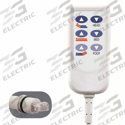 CREST HEALTHCARE SUPPLY Bed Control: 10-Pin RJ50 - Handheld Bed Controls