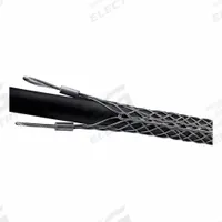 LEVITON Pulling Grip: 2.5 in to 3.5 in, 13,440 lb Breaking Strength, 22 in Mesh Lg, Double Eye (MPN L8721-100). Key specifications — Cable Dia. Range: 2.5 in to 3.5 in; Material: Galvanized Steel; Color Code: Silver; Eye Style: Double; Brand: LEVITON.