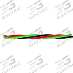 SOUTHWIRE Twisted Submersible Pump Cable: 600 V, 2 Conductors, 150 ft Lg, 12 AWG, Black/Red (MPN 55163504). Key specifications — Manufacturer Part Number: 55163504; Grounding Conductor Insulation Color: Green; Grounding Conductor Material: Copper; Grounding Conductor Size: 12 AWG; Standards: UL 83; Product Type: Twisted Submersible Pump Cable; Brand: SOUTHWIRE.