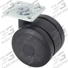 APPROVED VENDOR Plate Caster: Swivel, No Brake, Polyurethane, 5 in Wheel Dia, 1 1/4 in Wheel Wd (MPN P3S-UN50G-P). Key specifications — Wheel Bearing Type: Plain; Wheel/Tread Color: Black; Brand: APPROVED VENDOR; Caster Type: Swivel.