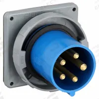 HUBBELL Pin and Sleeve Inlet: Blue, 120/208V AC, Three Phase, 60 A, 4 Pole, 5 Wire, IEC Grounding (MPN HBL560B9W). Key specifications — Brand: HUBBELL.