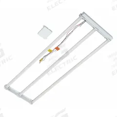 LITETRONICS LED Magnetic Retrofit Kit: 4 ft Lg, 1 1/4 ft Wd, 3,600 lm_4,700 lm_5,500 lm, 3500K, 35 W (MPN RFM3T435B). Key specifications — Voltage: 120/277V AC; Brand: LITETRONICS; Dimmable: Yes; LED Replacement For: HID; Color Temperature: 3500K.