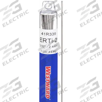 WESTWARD Welding Rod: Titanium, ERTi-2, 3/32 in x 36 in - ERTi-2 TIG Welding Rods