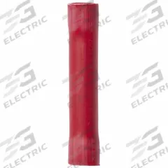 3M Butt Splice Connector: Red, Vinyl, For Wire Size 22 AWG – 18 AWG, 600 V, Pack Qty 25 (MPN BSV18Q). Key specifications — Brand: 3M.