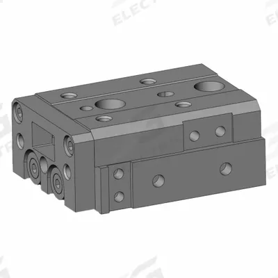 SMC Slide Table: 10 mm Stroke Lg, 6 mm Bore Dia, Mfr Part # MXS6L-10, MXSL Series - Pneumatic Slide Tables